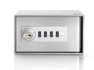 Preview: Schlüsselschrank Edelstahl Schlüsseldepot mit Zahlenschloss als Schlüsselkasten