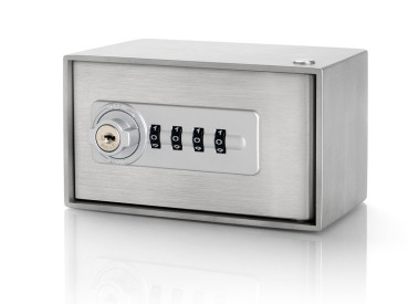 Preview: Schlüsselschrank Edelstahl Schlüsseldepot mit Zahlenschloss als Schlüsselkasten
