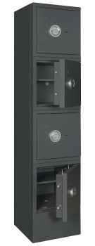 Wertfachanlage EN 1143-1 mit 4 Wertfächern