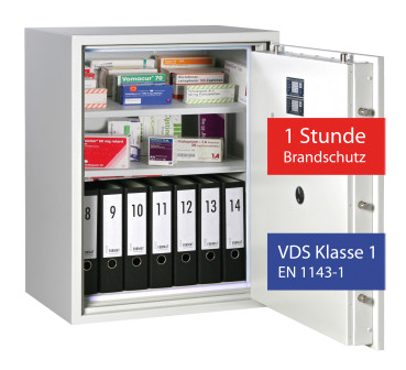 BTM Tresor mit Feuerschutz 1 Stunde EN 1143-1 Grad I