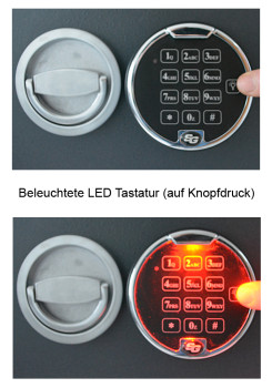 Feuerschutztresor Quadriga Fire 2 für 2 DIN A4 Ordner