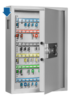 Schlüsselschrank SLE 120 mit Einwurfschacht und Elektronikschloss