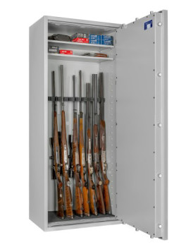 Waffenschrank Capriolo 2-10 WH mit Biometrieschloss SECU SELO-BR V.2 FP