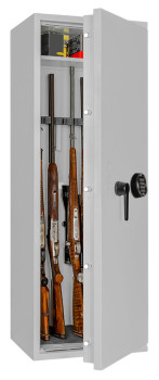 Preview: Elektronikschloss für Waffenschrank EN 1143-1 GS 1 für 8  Waffen Tresor Zahlenschloss  Grad 1 EN 14450 Waffentresore Waffenschränke