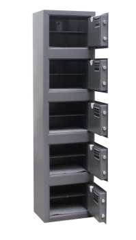 Preview: Wertfachanlage mit 5 doppelwandigen Fächern