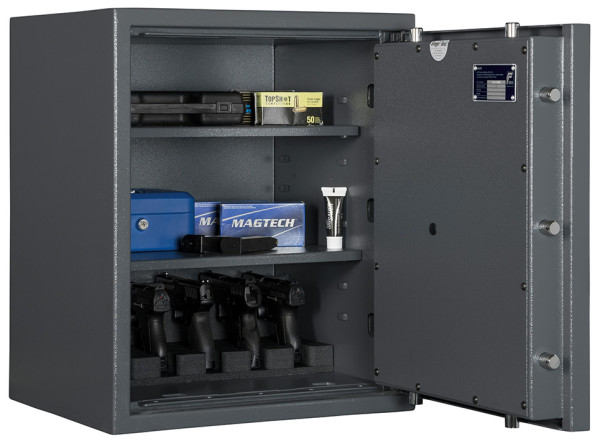 Kurzwaffenschrank KWT 3000 und Kurzwaffenschrank EN 1143 Grad 1 als Waffenschrank mit Zahlenschloss