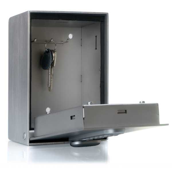 Edelstahl Schlüsselkasten mit Zahlenschloss für Außenbereich