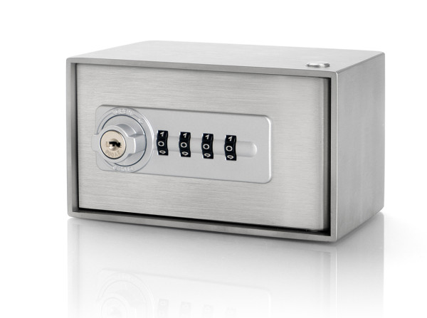Schlüsselschrank Edelstahl Schlüsseldepot mit Zahlenschloss als Schlüsselkasten