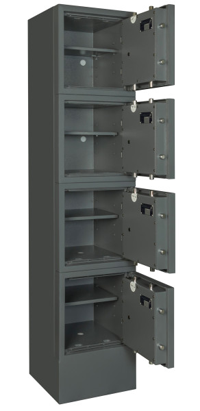 Wertfachanlage EN 1143-1 mit 4 Wertfächern