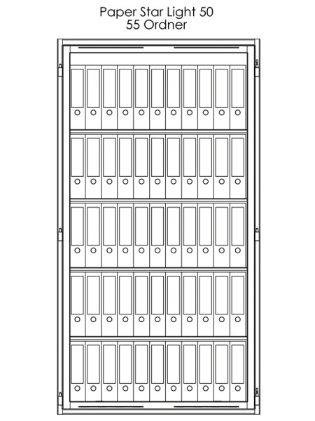 Dokumentenschutz Stahlbüroschrank Paper Star Light bei eisenbach-tresore.de kaufen als Tresor