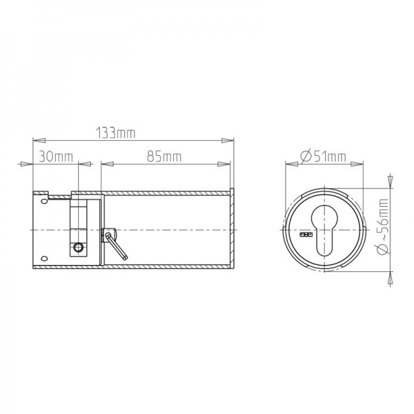 Edelstahl Rohrtresor