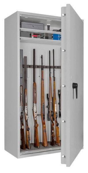Waffenschrank EN 1143-1 Gun-Safe 1-14 für 14 Langwaffen, Kurzwaffen und Munition Grad 1  Waffen Tresor Waffentresor