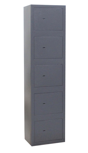 Wertfachanlage mit 5 doppelwandigen Fächern